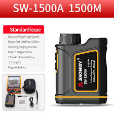SNDWAY SW-1500B Laser Distance Meter | 1500m Rangefinder with Height, Angle, Speed & Area Measurement